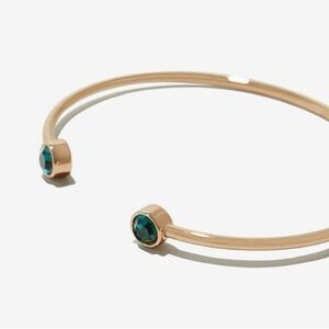 Alex and Ani emerald cuff bracelet